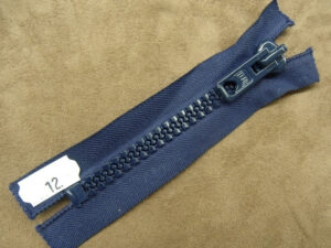 FERMETURE METALIQUE- 12 cm- BLEU MARINE