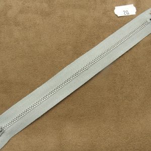 FERMETURE METALIQUE- 20 cm- GRIS CLAIR