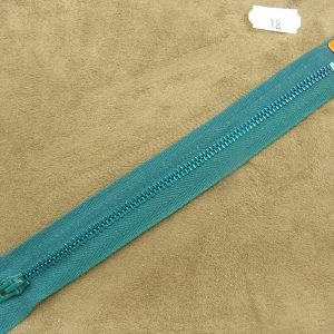 FERMETURE METALIQUE- 18 cm- BLEU/VERT