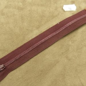 FERMETURE METALIQUE- 18 cm- BORDEAUX