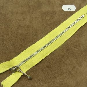 FERMETURE METALIQUE- 15cm- JAUNE