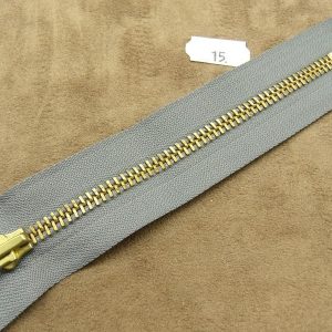 FERMETURE METALIQUE-15 cm- GRIS