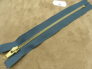 FERMETURE METALIQUE-15 cm- BLEU