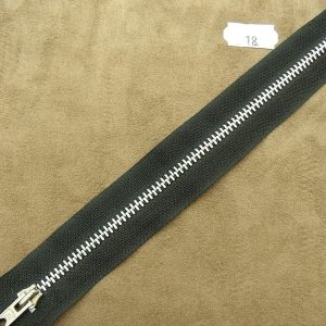 FERMETURE METALIQUE-18 cm- NOIR