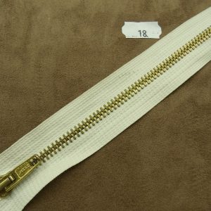 FERMETURE METALIQUE-18 cm-CREME