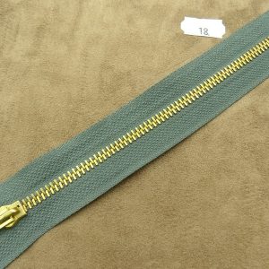 FERMETURE METALIQUE-18 cm- GRIS