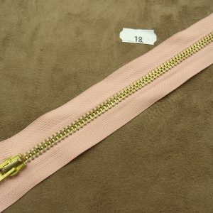 FERMETURE METALIQUE-18 cm- SAUMON