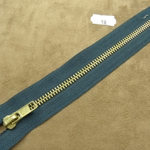 FERMETURE METALIQUE-18 cm- BLEU