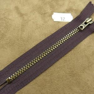 FERMETURE METALIQUE-12 cm- VIOLET