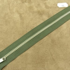 FERMETURE METALIQUE- 20 cm- VERT KAKI