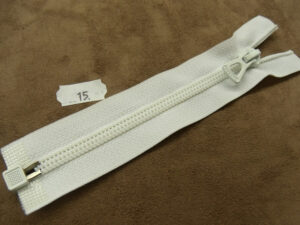 FERMETURE SEPARABLE- 15 cm- BLANCHE