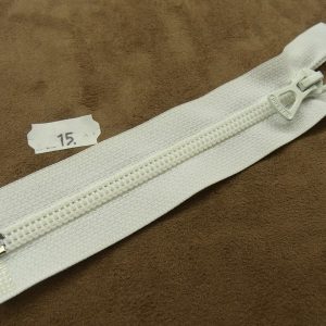 FERMETURE SEPARABLE- 15 cm- BLANCHE