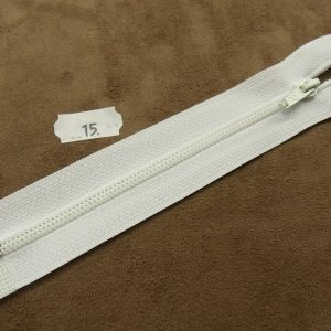 FERMETURE SEPARABLE -15 cm- BLANCHE