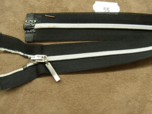 FERMETURE SEPARABLE-FANTAISIE- 55 cm- NOIR