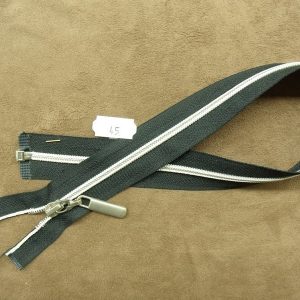 FERMETURE SEPARABLE - FANTAISIE-45 cm- NOIR & BLANC