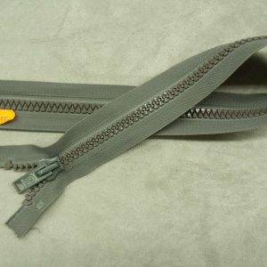 FERMETURE SEPARABLE -GROSSE MAILLE- 55 cm- GRIS