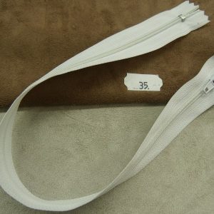 FERMETURE A GLISSERE- 35 cm- BLANCHE