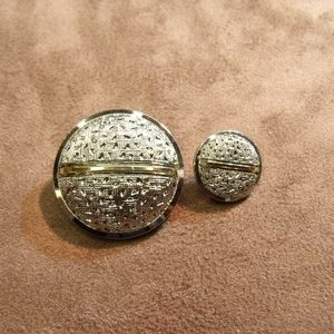 BOUTON ARGENT & OR