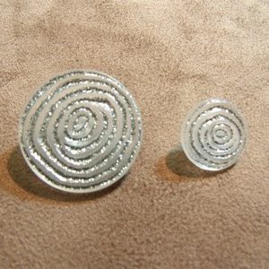 BOUTON ARGENT BRILLANT
