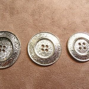 BOUTON A 4 TROUS- ARGENT