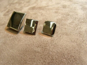 BOUTON CARRE- ARGENT
