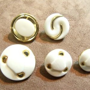 BOUTON BLANC & OR