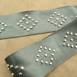 RUBAN SKAI- 5 cm- LOSANGE EN METAL