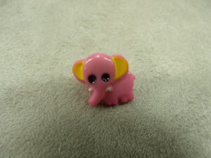 BOUTON DECORATIF ENFANTS- ROSE & JAUNE