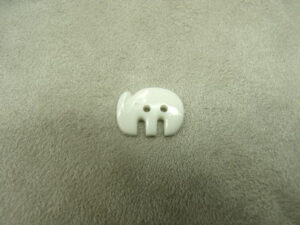 BOUTON DECORATIFS ENFANTS - MODELE ELEPHANT BLANC