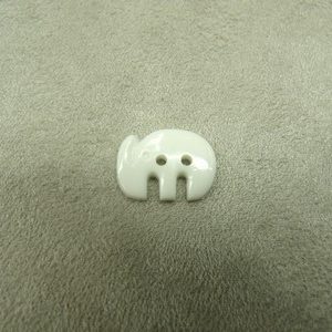 BOUTON DECORATIFS ENFANTS - MODELE ELEPHANT BLANC