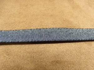RUBAN JEAN 'S- 1 cm AVEC LUREX