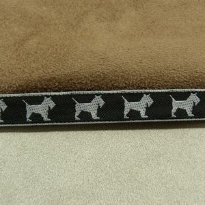 RUBAN FANTAISIE- 1 cm- REVERSIBLE- NOIR
