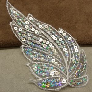 FEUILLE ARGENTE - 15 cm / 8 cm