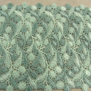 MACRAME / GUIPURE - 16 cm- BICOLORE VERT