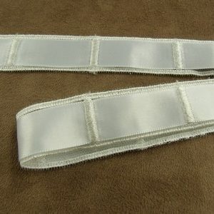 RUBAN SATIN- 2 cm- BLANC