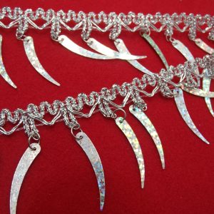ruban lurex-5cm- argent