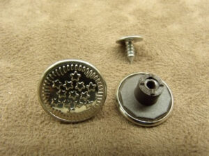 BOUTON JEAN 'S - 17 mm - ETOILE ARGENT