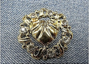 ARTICLE DE DECORATION OR -STRASS argenté