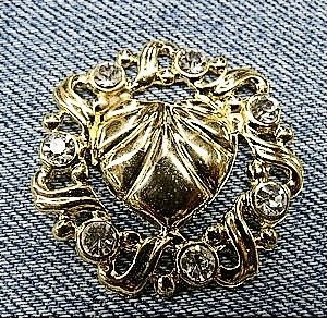 ARTICLE DE DECORATION OR -STRASS argenté