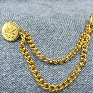 DOUBLE CHAINE doré