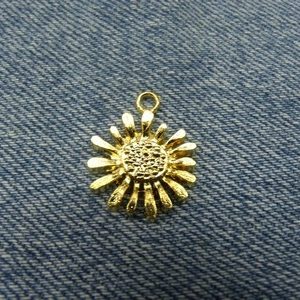 PENDENTIF soleil acrylique or