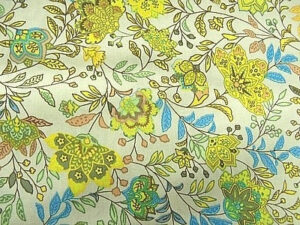tissu coton imprimé fleur multicolore