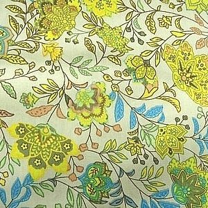 tissu coton imprimé fleur multicolore
