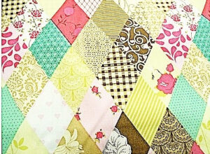 tissu coton imprimé patchwork de décoration losange