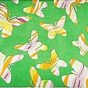 tissu coton imprimé- Papillon MULTICOLORE