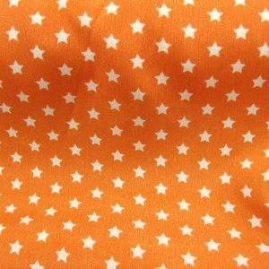 tissu crêpe orange en forme d 'étoile blanche