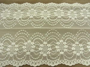 DENTELLE DE CALAIS-22 cm- saumon