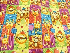 tissu coton imprimé multicolore