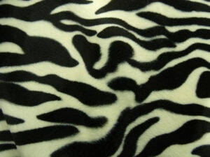 tissus velours-150 cm- blanc et noir