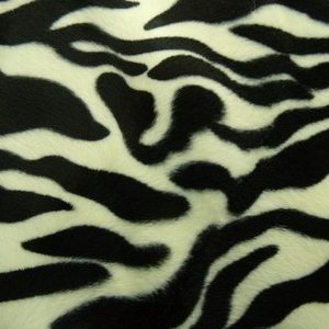 tissus velours-150 cm- blanc et noir